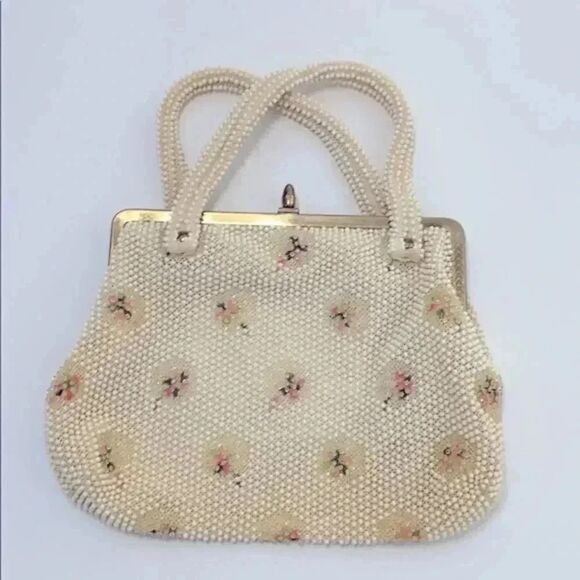 Corde Bead Handbags - Vintage Corde Bead Handbag 